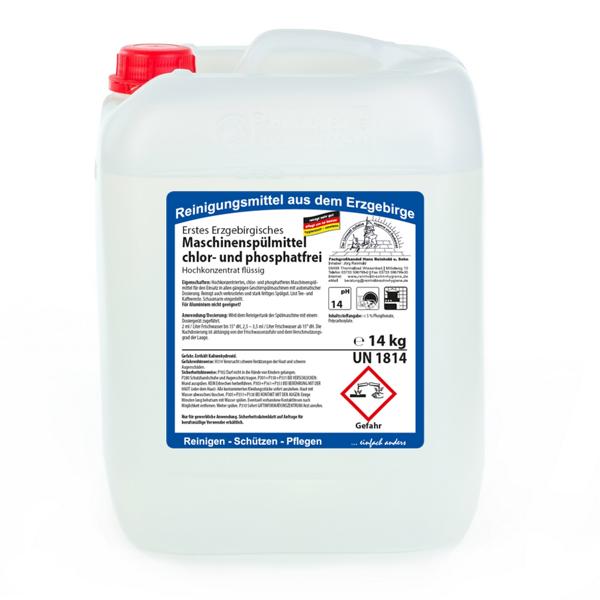 Erstes Erzgebirgisches Maschinenspülmittel chlor- und phosphatfrei | 14 kg 
