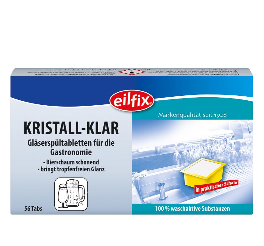 Eilfix® Kristall-Klar Gläserspültabletten | 56 Tabletten/Pack 