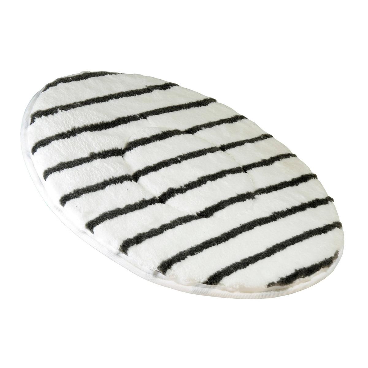 Maschinenpad/Mikrofaserpad 432  mm - 17'' | weiß mit grauen Borsten 
