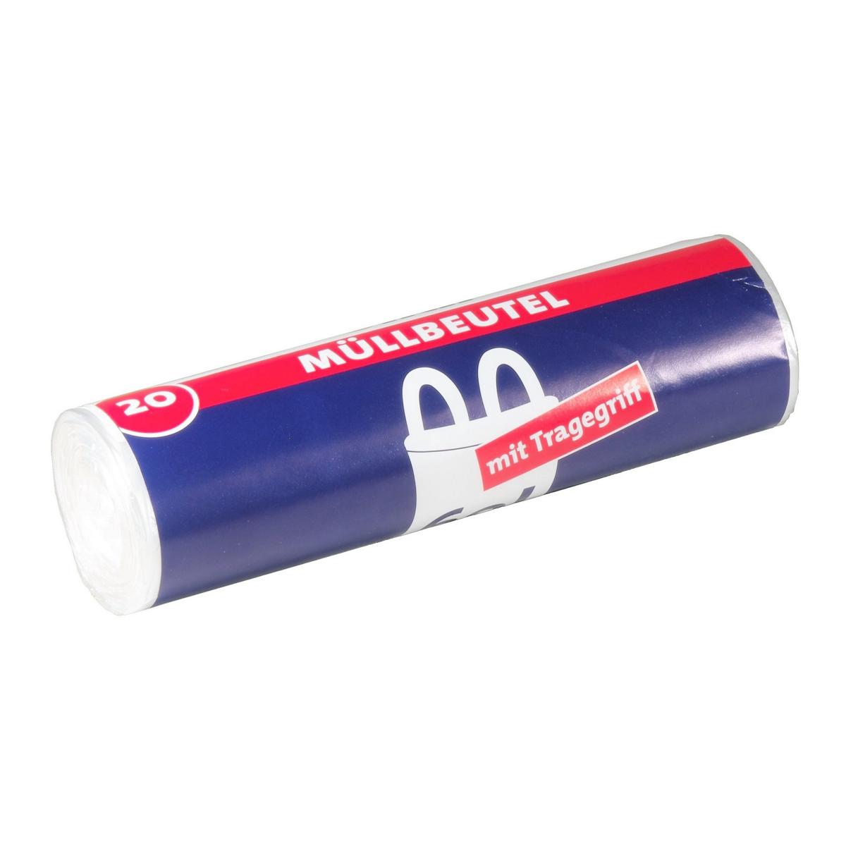 Müllbeutel  60 Liter, 8,5 µ, HDPE  transparent, 650 x 800 mm | 20 Stück/Rolle 